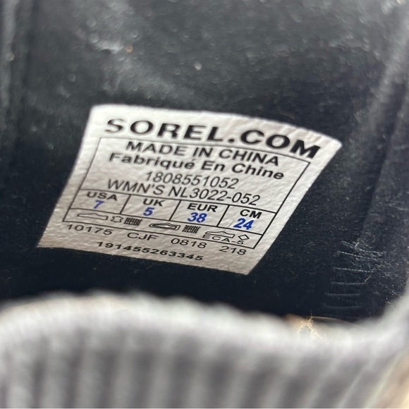 Sorel Gray Ankle Wedges Booties with Suede Texture - Picture 8 of 9